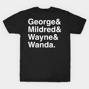 Muppeturgy - George & Mildred & Wayne & Wanda T-Shirt